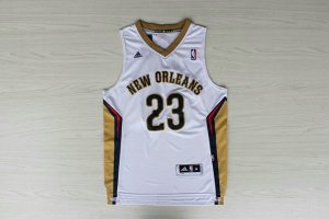 Maillot De Basket New Orleans Pelicans Anthony Davis 23 Tissus Sportif Fans Edition Blanc